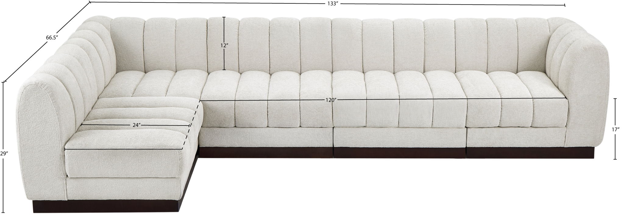 Quinn - 5 Piece Modular Sectional