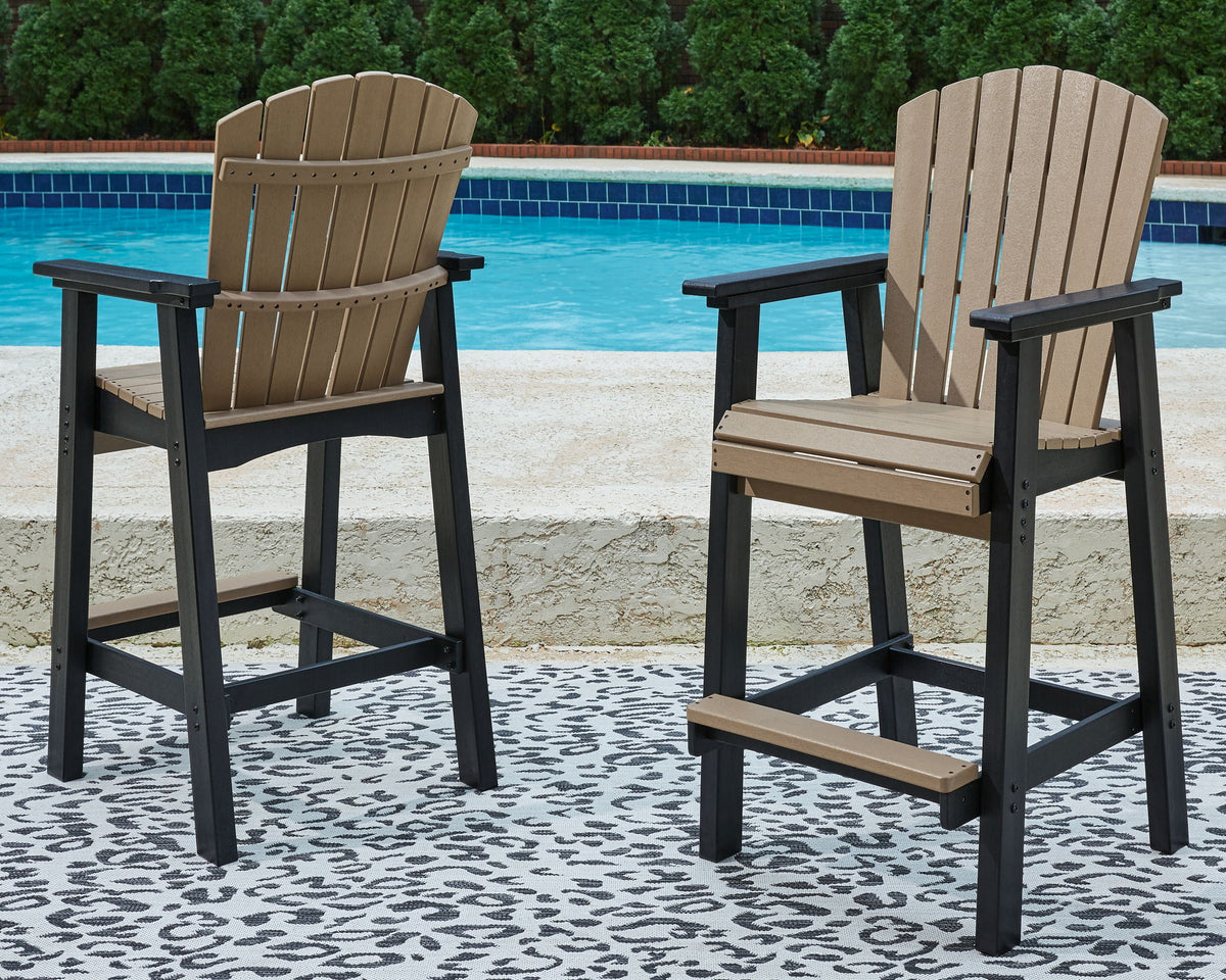 Fairen Trail - 5 Pc. - Dining Set with 4 Chairs - Black / Driftwood