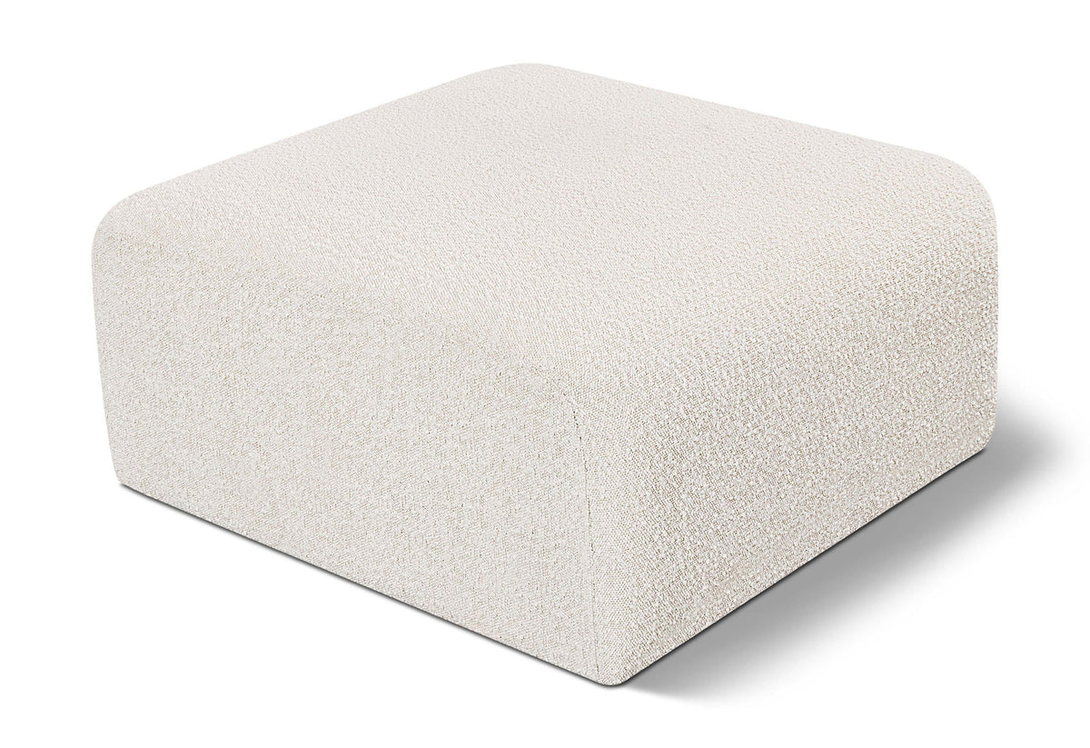 Arc - Boucle Fabric Ottoman