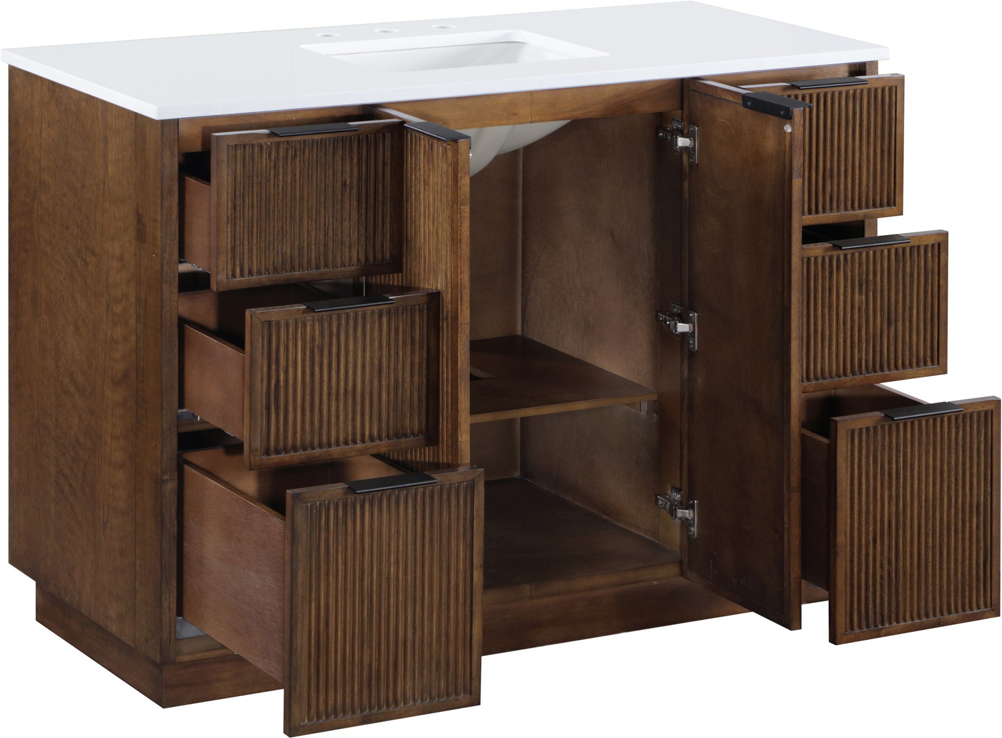 Willard - Engineered Stone And Solid Wood Bathroom Vanity