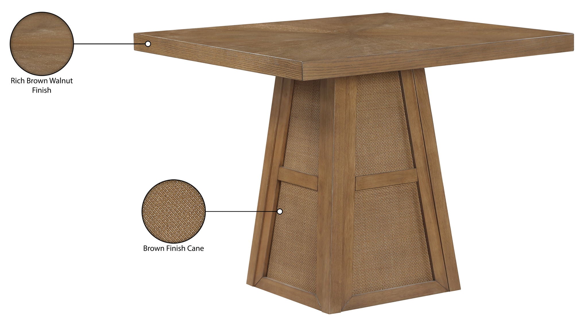 Fenwick - Cane Oak Veneer And Solid Wood Dining Table