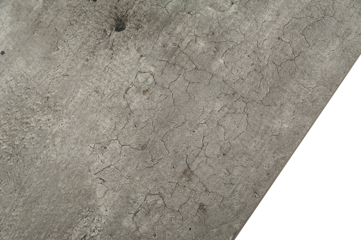 Boston Modern Glass & Faux Concrete Reversible Desk