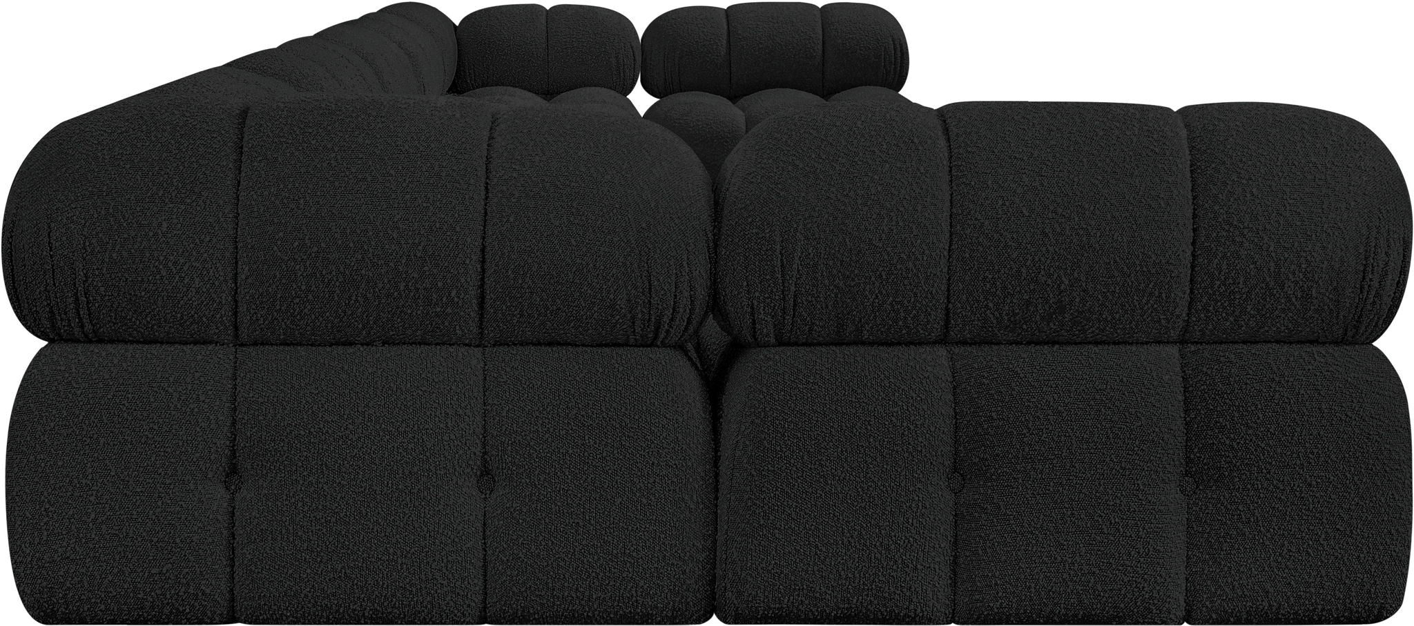 Ames - 7 Piece Boucle Fabric Modular Sectional