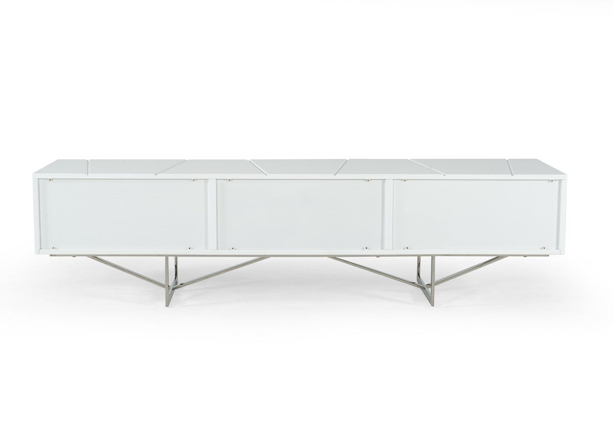 Chrysler Modern White TV Stand