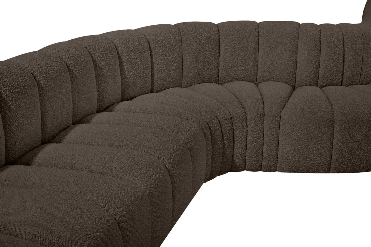 Arc - Boucle Fabric Modular Sectional