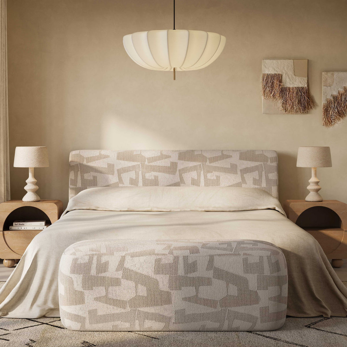 Isla - Jacquard Pattern King Bed