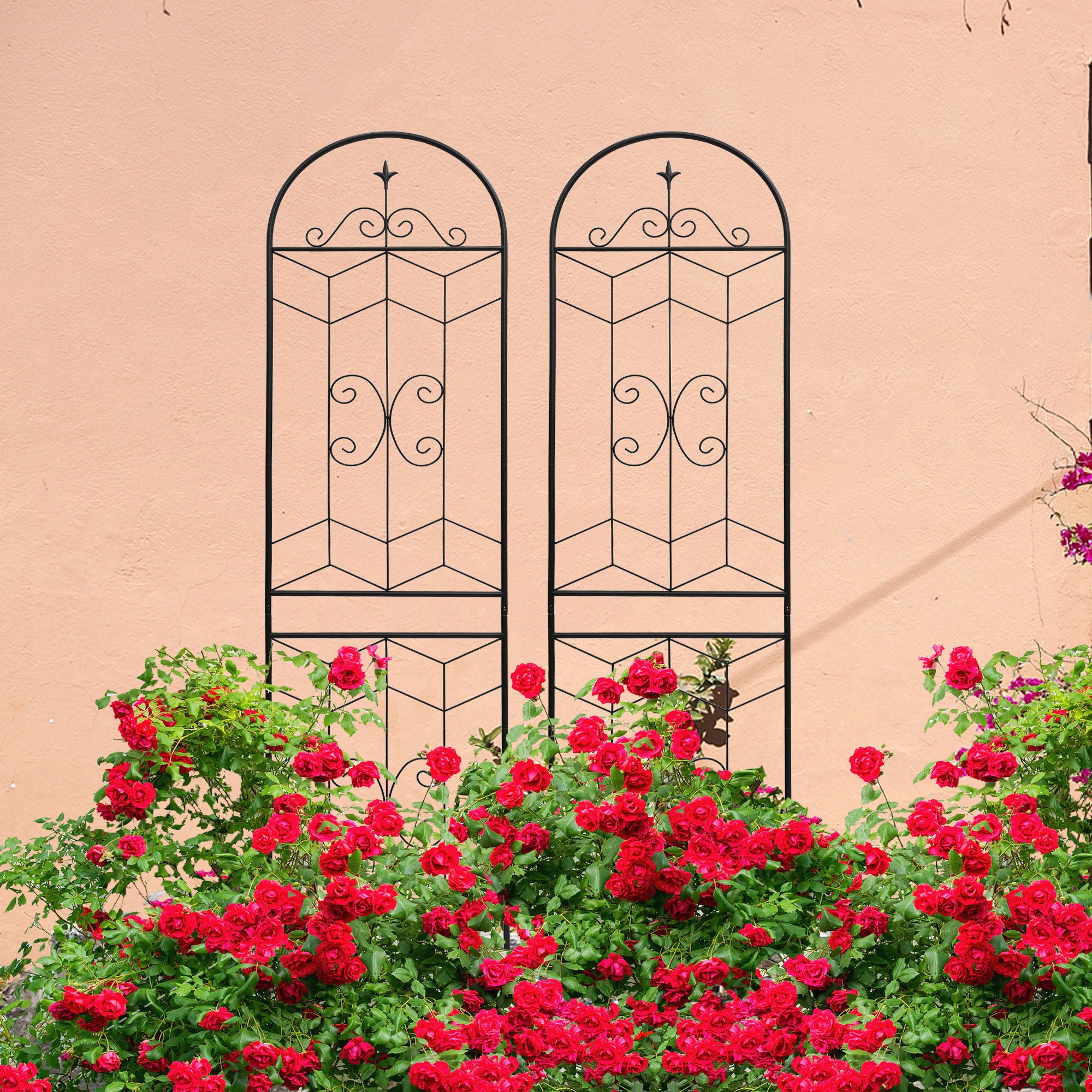 Garden Trellis, Rustproof Support For Climbing Plants
