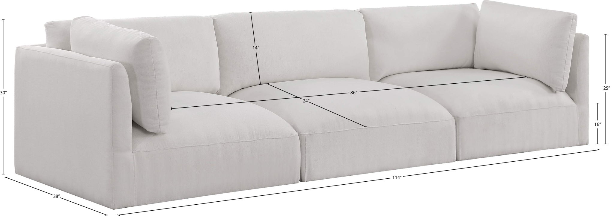 Ease - 3 Seat Modular Sofa