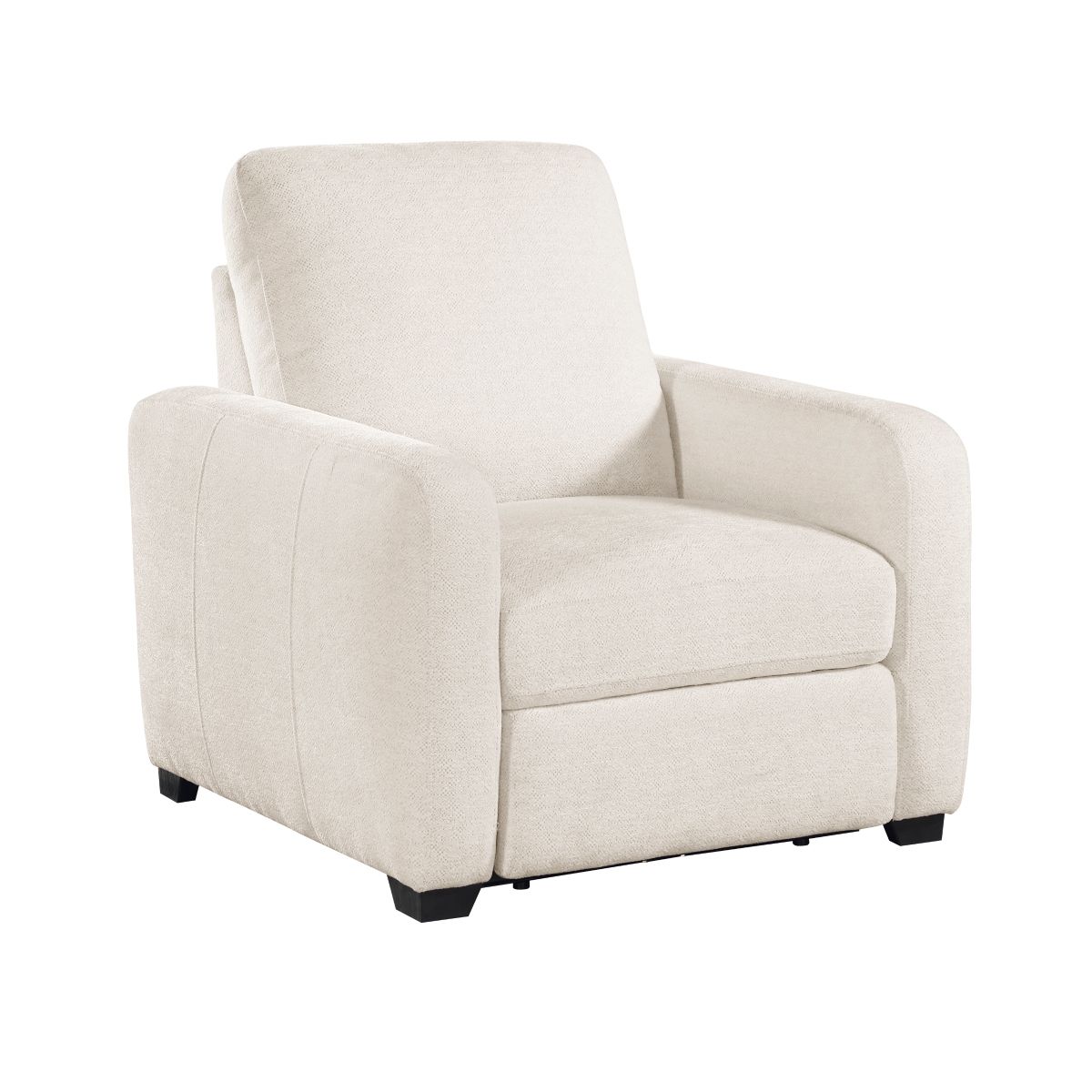 Vera - Power Reclining Chair With USB Charging Ports - Beige