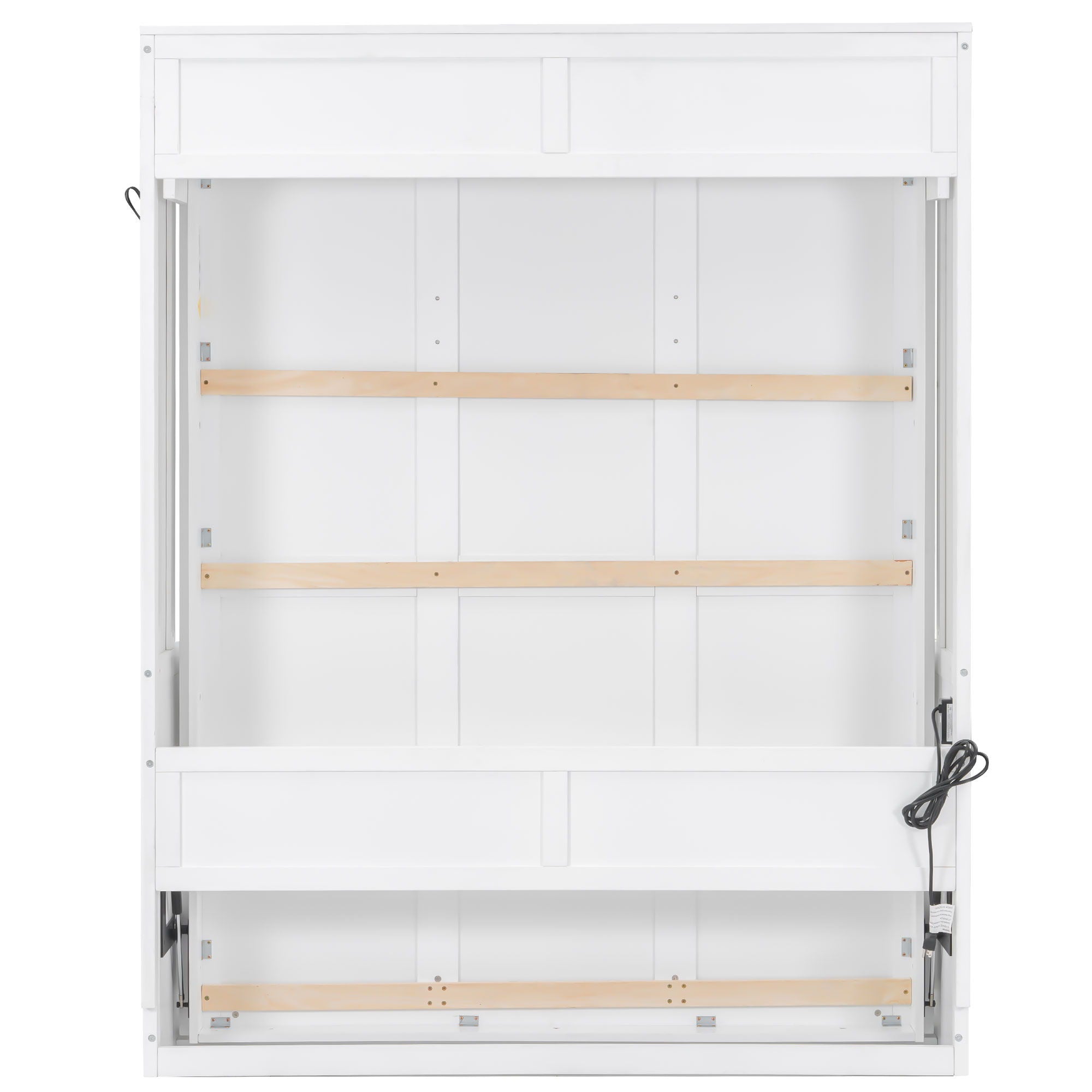 Murphy Bed With Desk, LED Lights And USB Charging Station