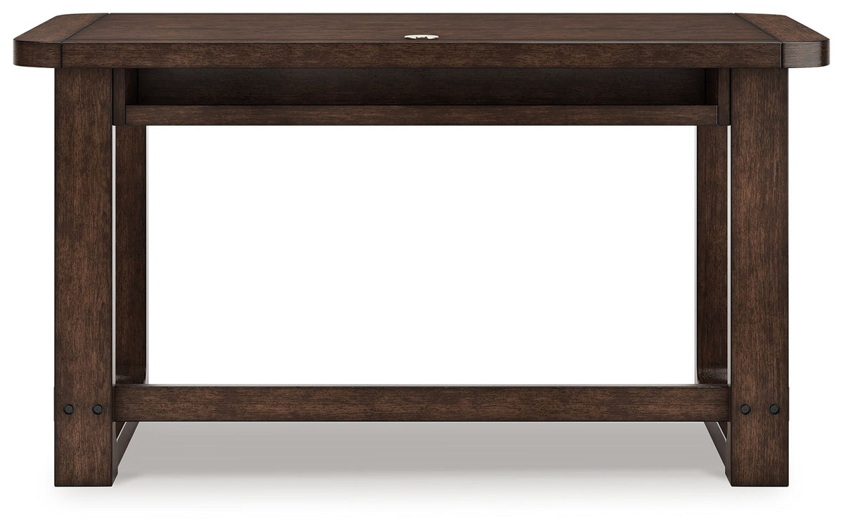 Breckington - Home Office Desk - Dark Brown