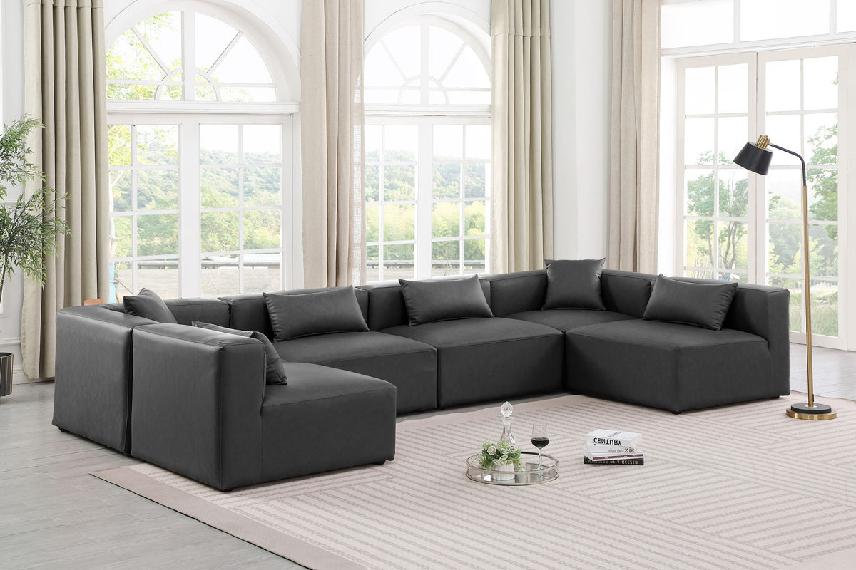 Cube - 6 Piece Modular Armless Sectional