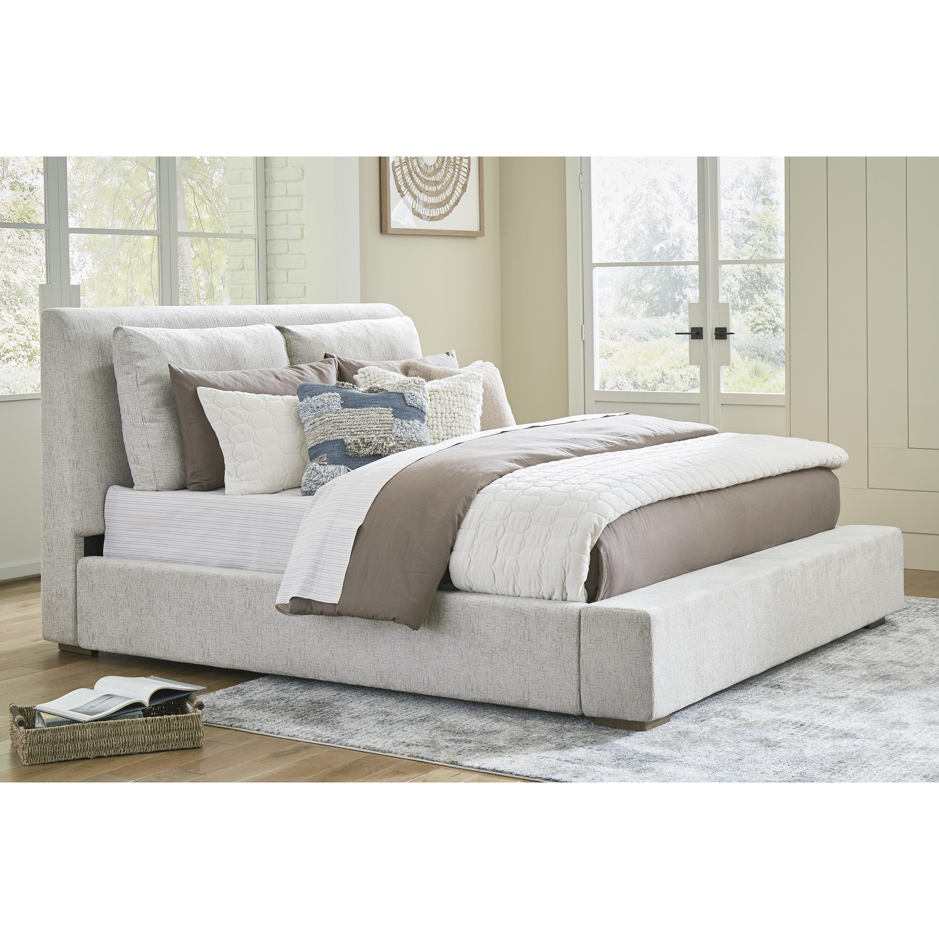 Signature Design by Ashley Cabalynn Queen Upholstered Platform Bed B974-77/B974-74 IMAGE 7
