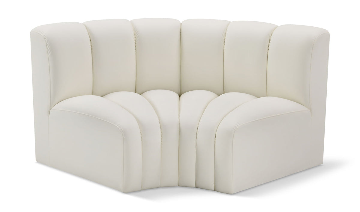 Arc - Faux Leather 2 Piece Modular Sofa