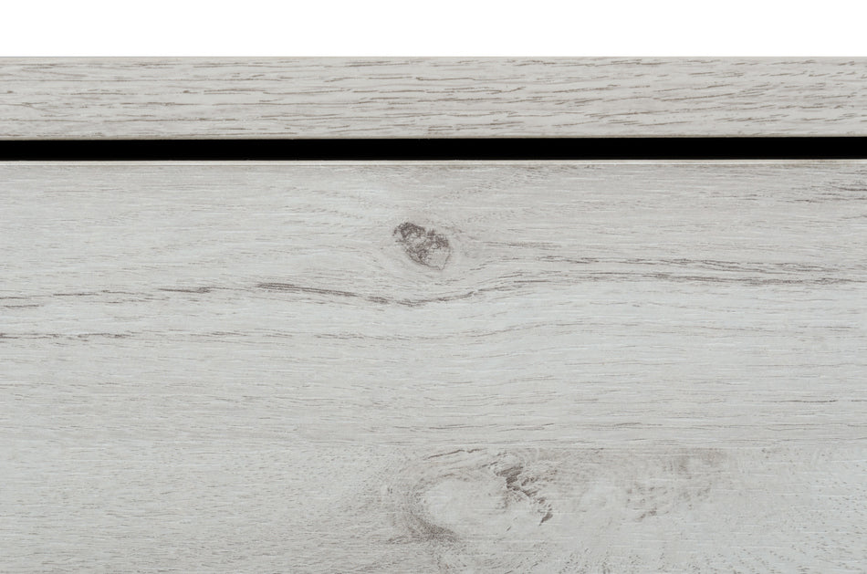 Nova Domus Asus - Italian Modern White Washed Oak Nightstand