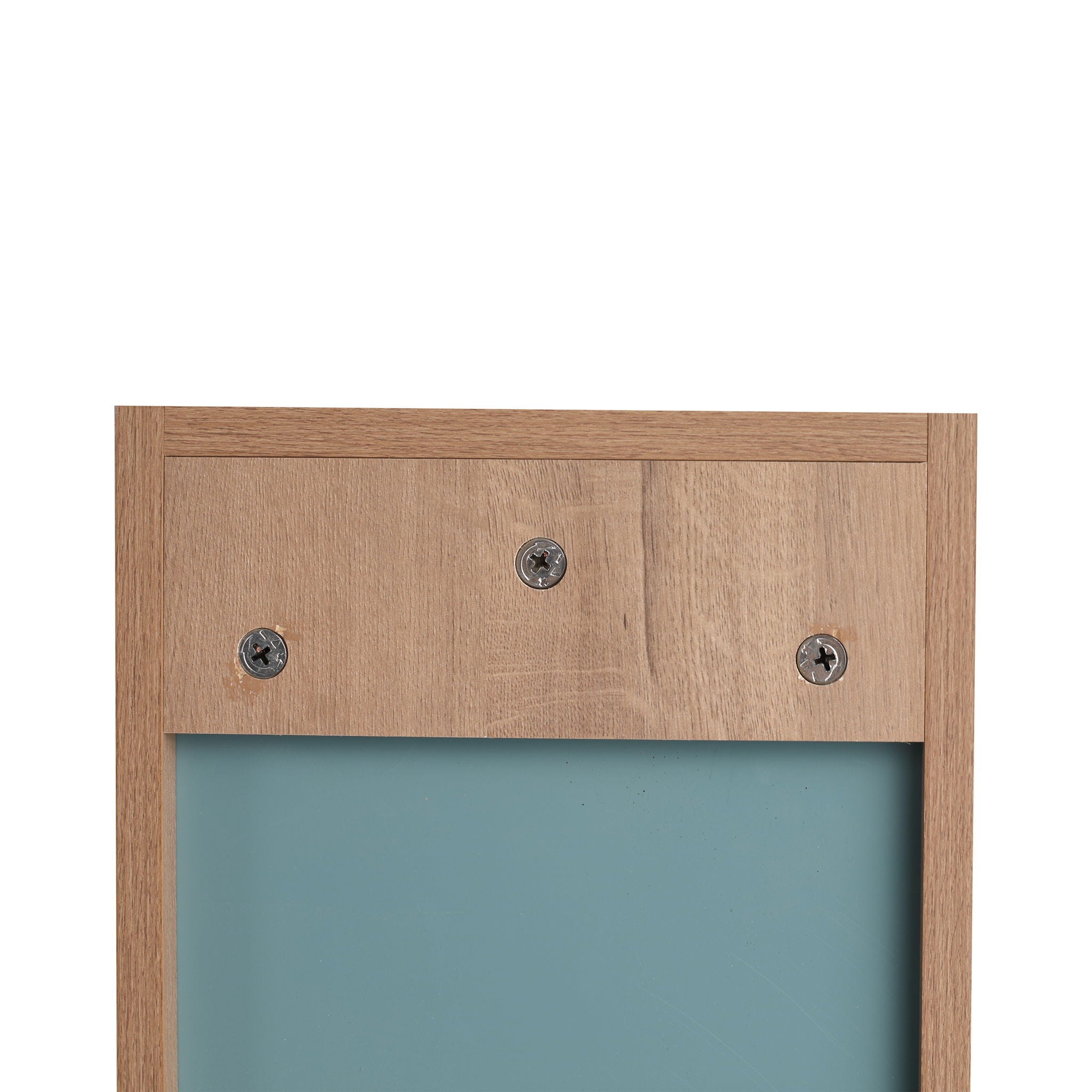 10" Wall Mounted Mirror Cabinet With Storage, Mirror - Imitative Oak