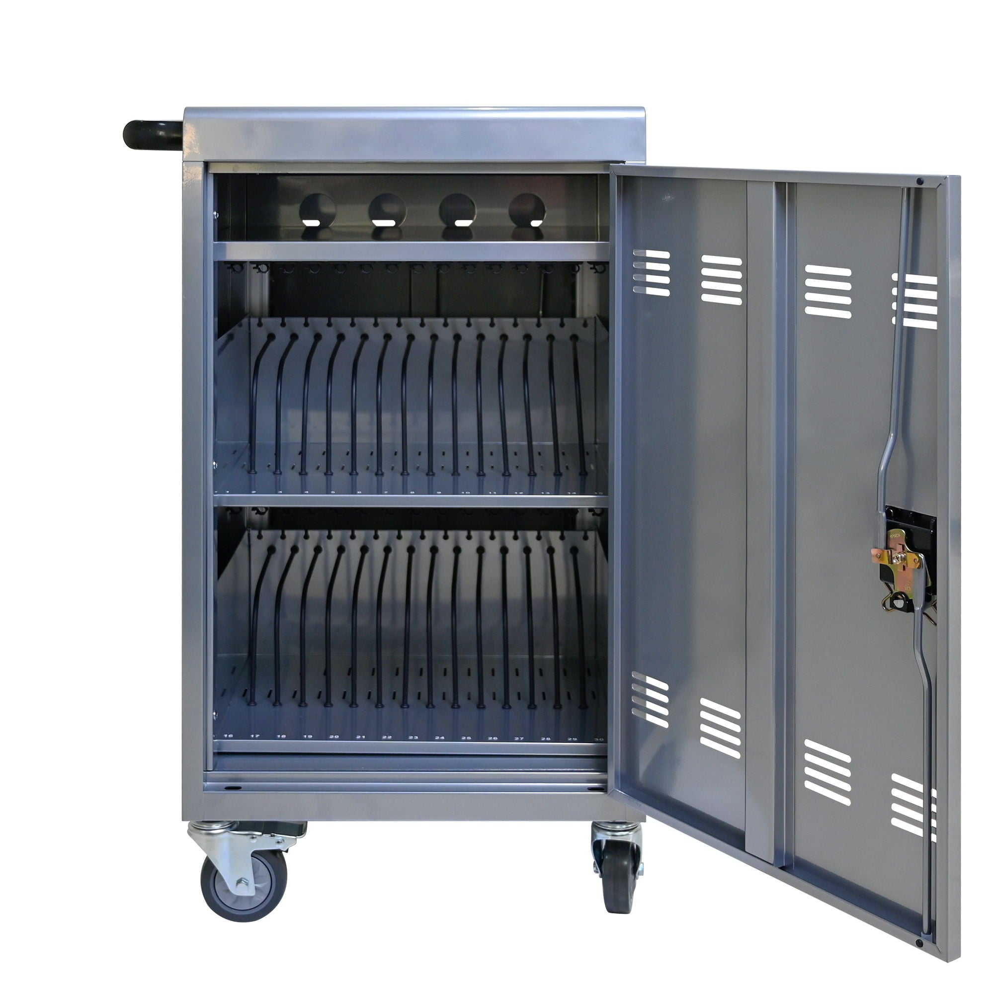 Mobile Charging Cart Station For book, Tablet And Laptop Computer With Power Strip Included