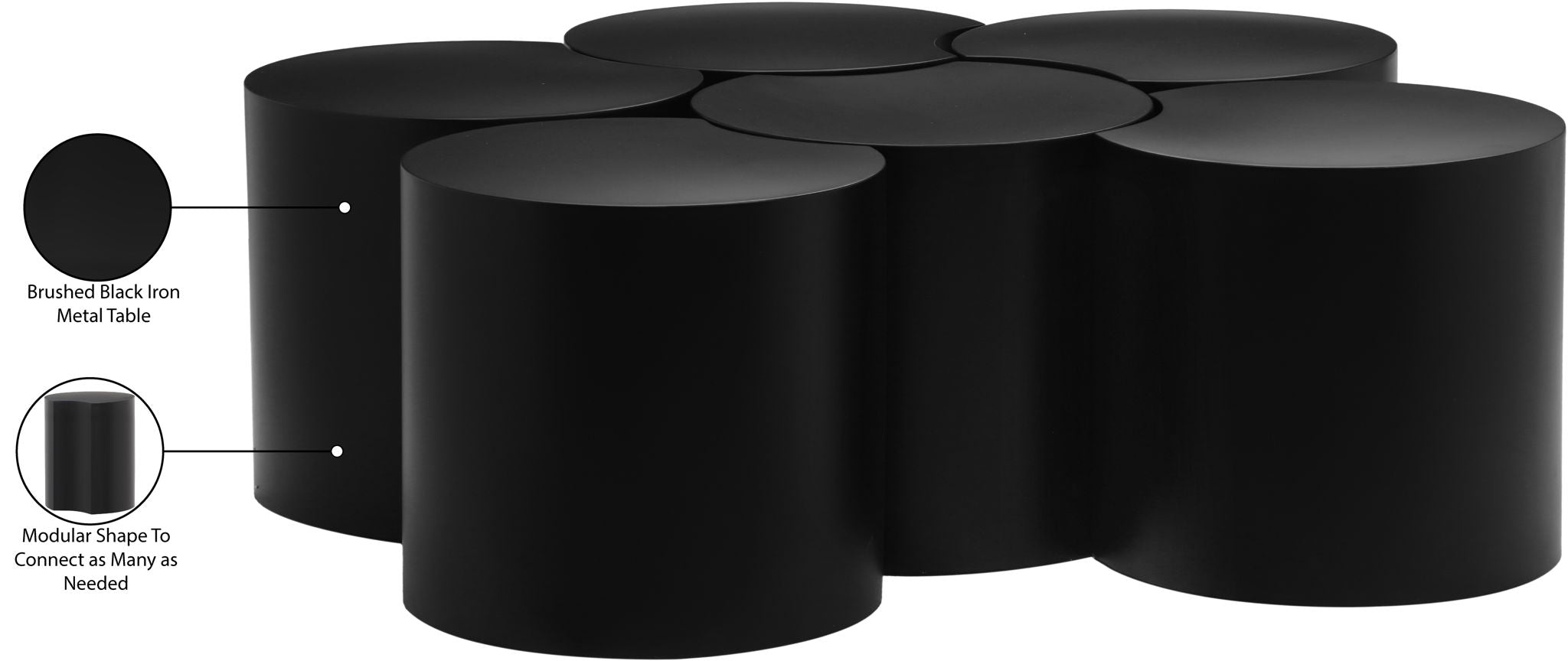 Dimple - 6 Piece Modular Coffee Table