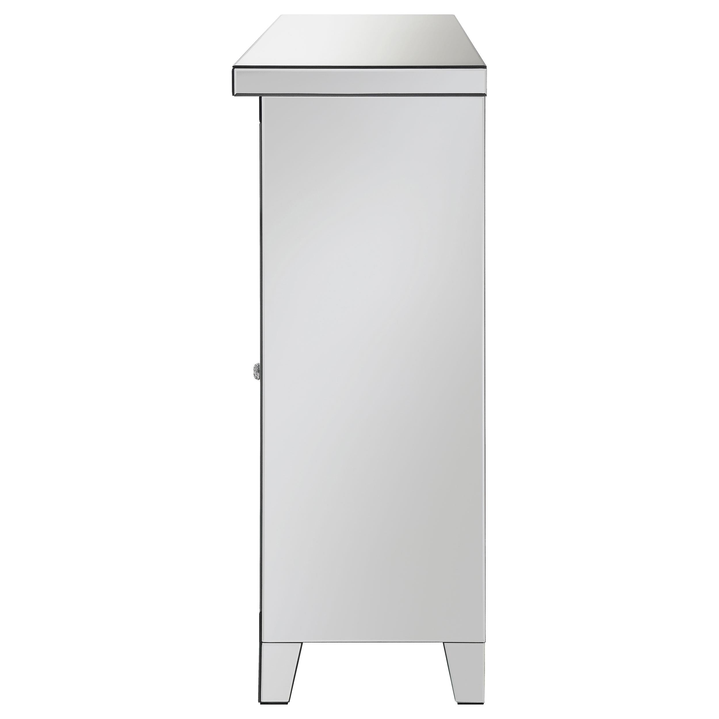 Coaster Furniture Melinda 183627 2-Door Wine Cabinet With Lighting Mirror IMAGE 6