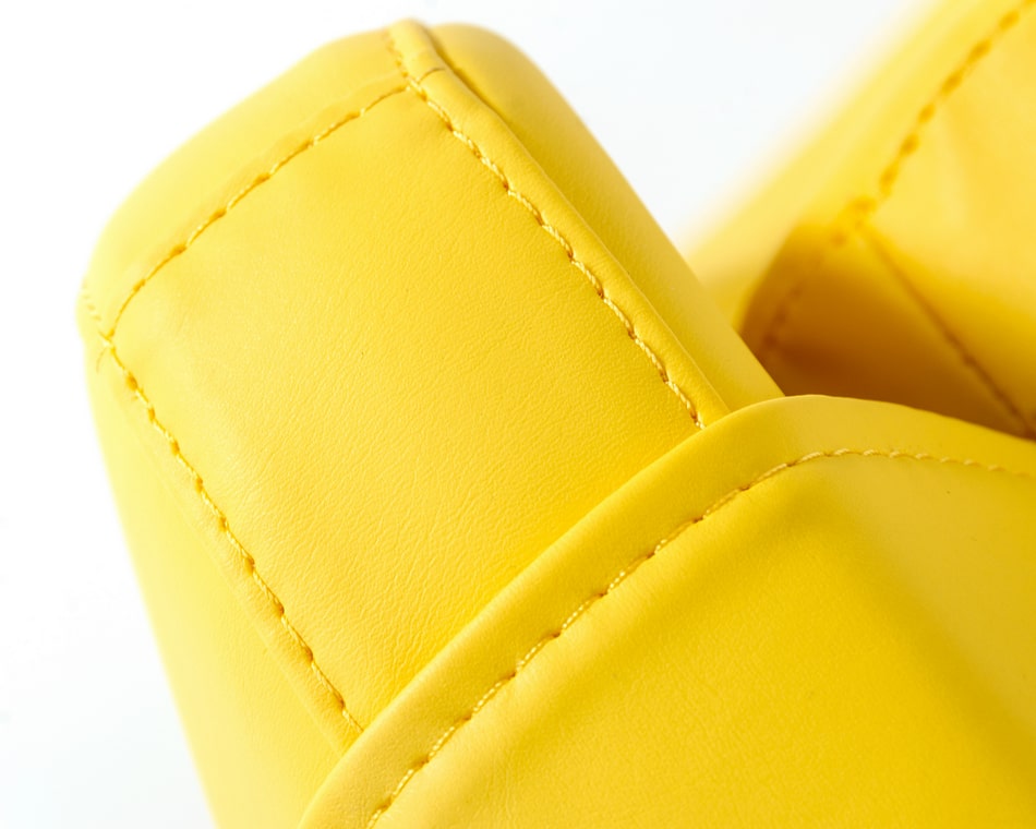 Modern Kenora - Modern Yellow Eco-Leather Accent Chair