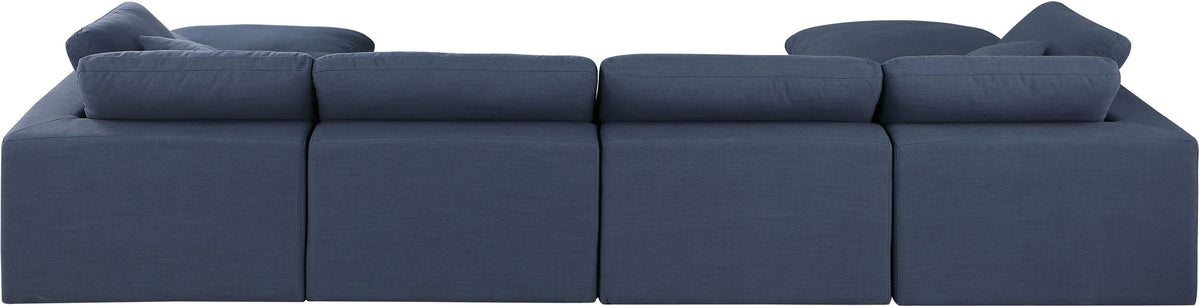 Comfy - 6 Piece Linen Modular Double Chaise Sectional