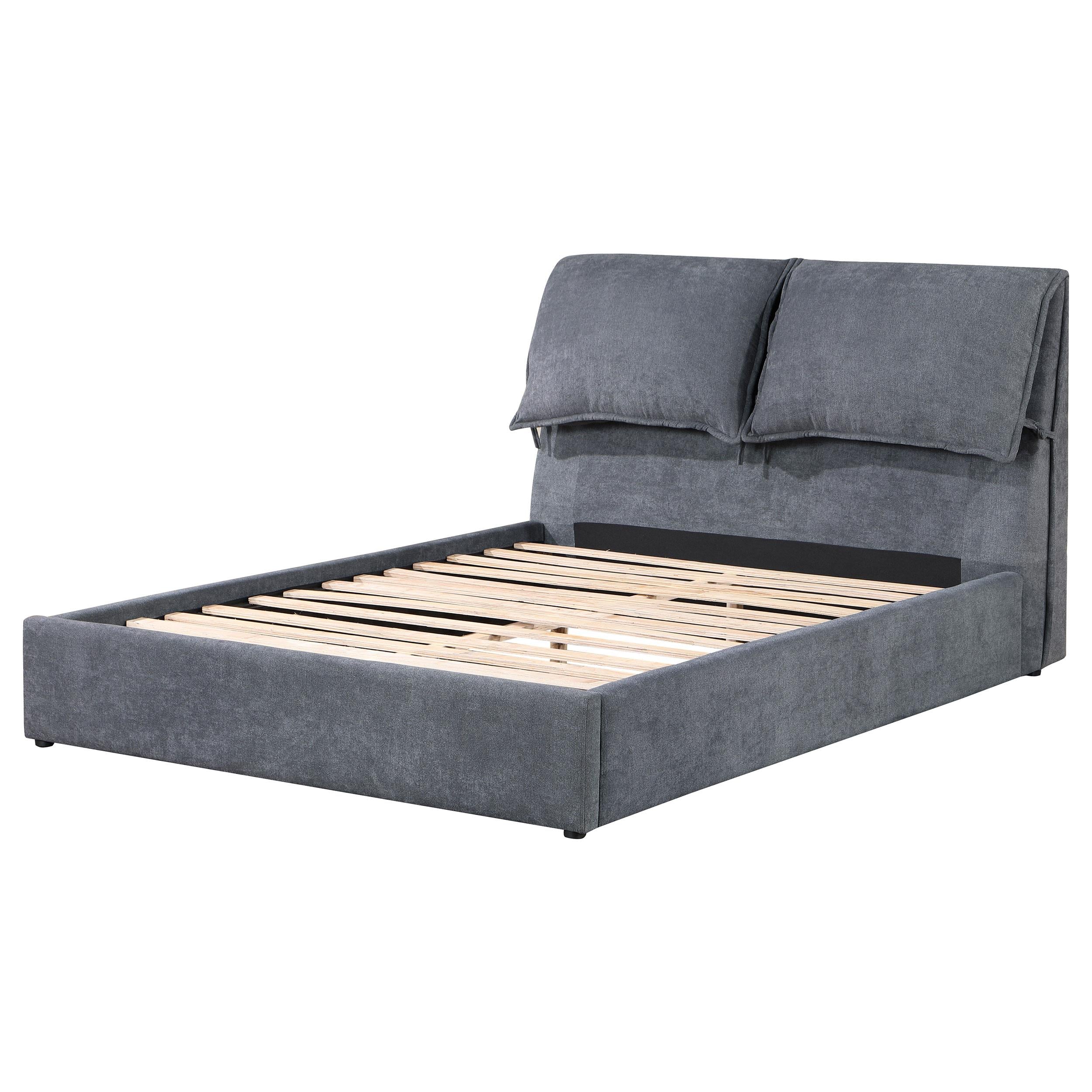 Diamond Modern Furniture COA King Upholstered Panel Bed 306041KE IMAGE 3