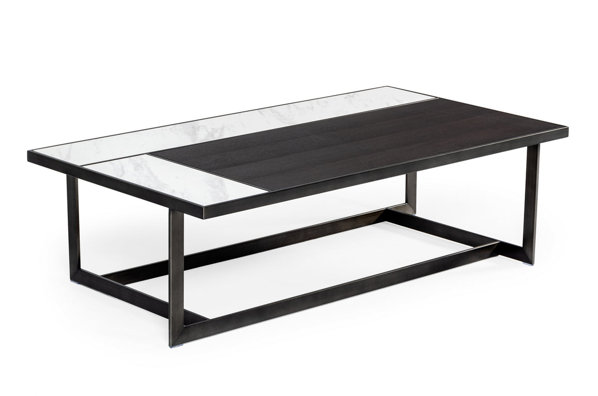 Fargo - Modern Ceramic & Grey Walnut Coffee Table