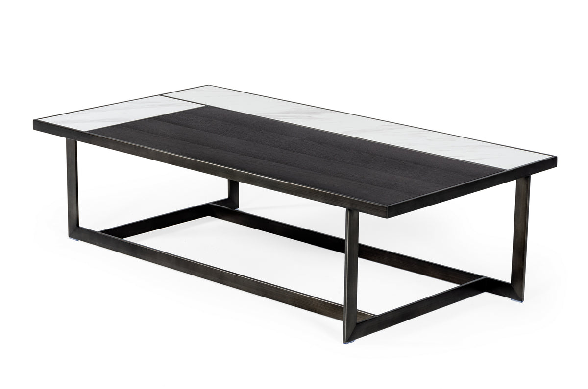 Fargo - Modern Ceramic & Grey Walnut Coffee Table