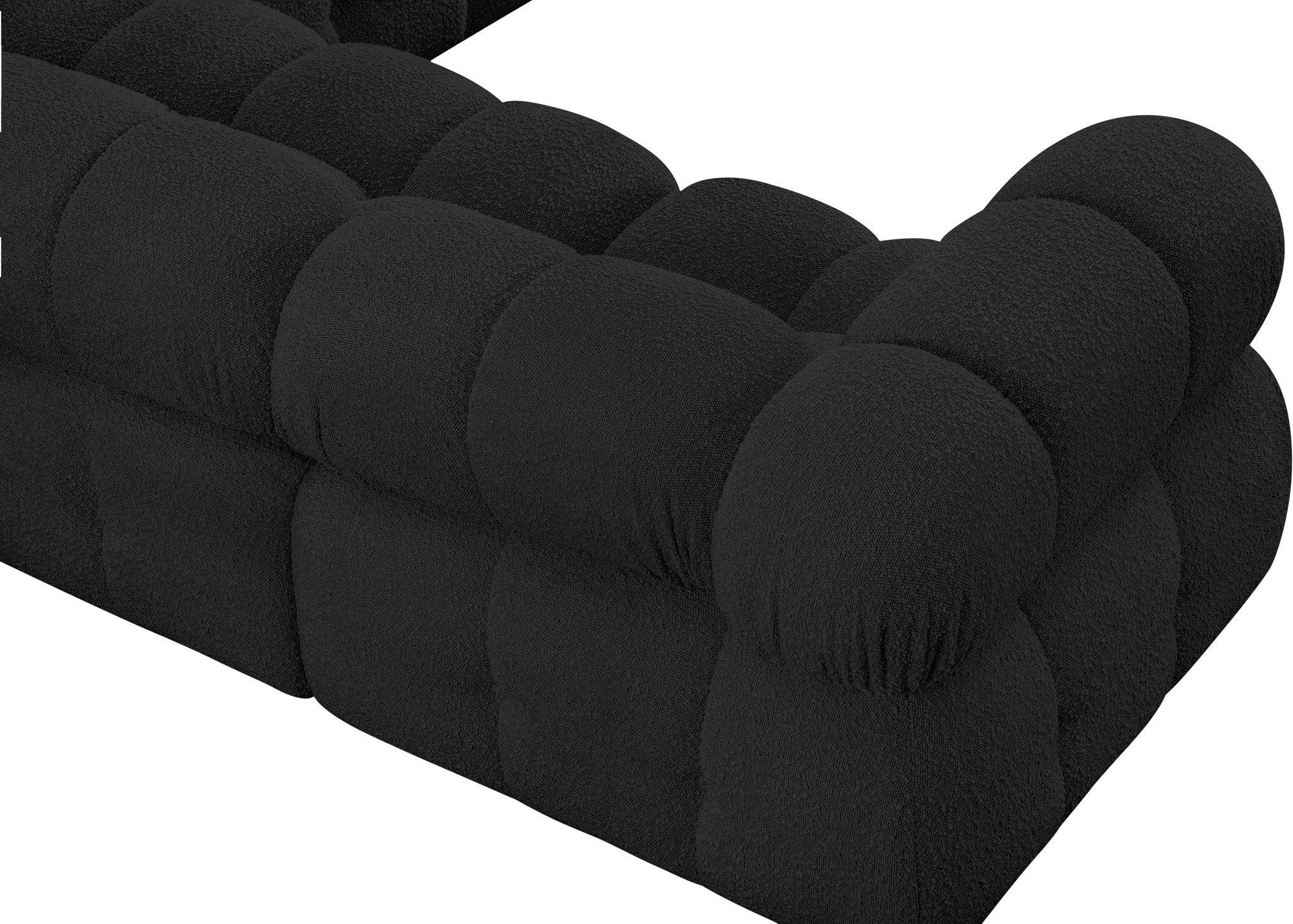 Ames - 7 Piece Boucle Fabric Modular Sectional