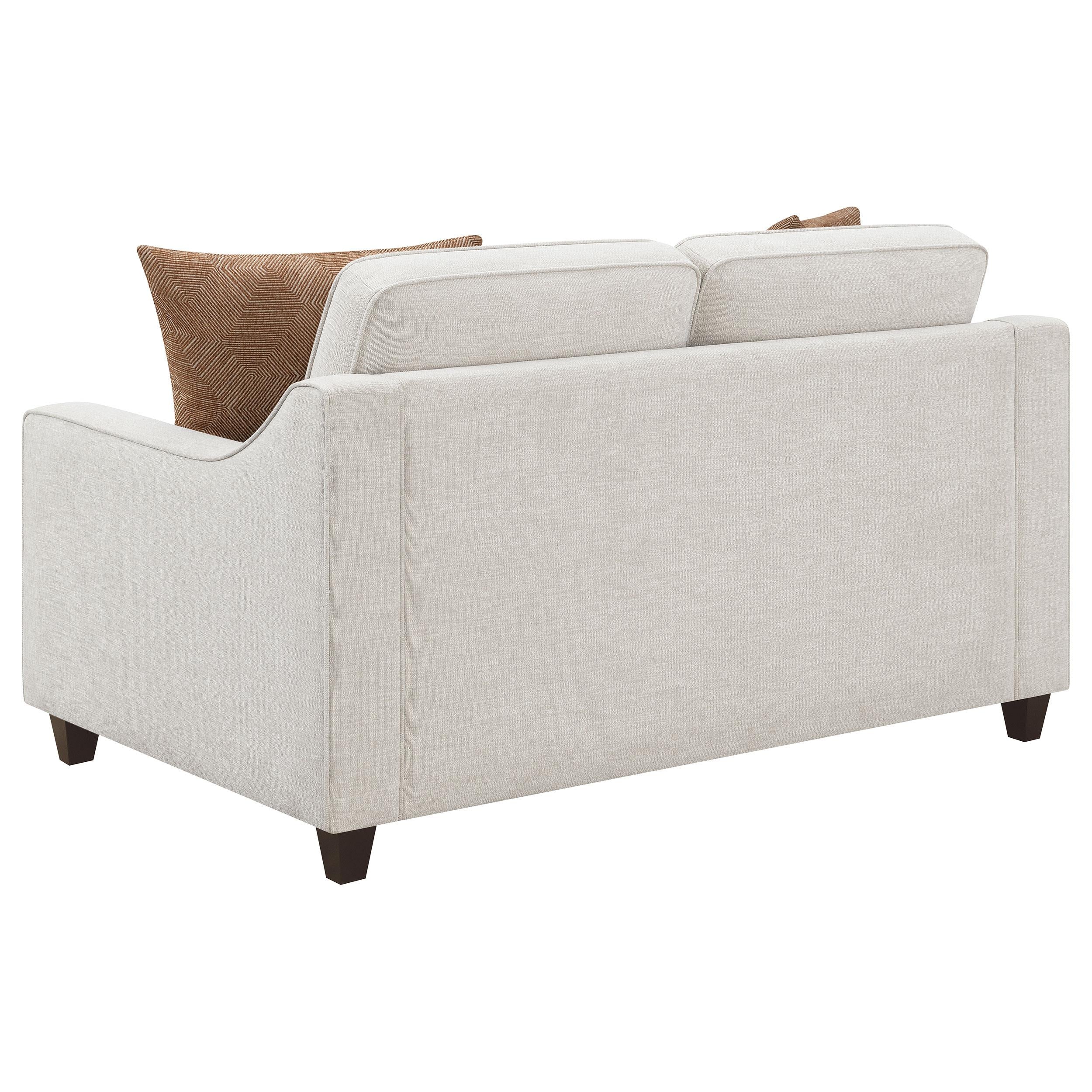 Diamond Modern Furniture COA Christine Stationary Fabric Loveseat 552062 IMAGE 5