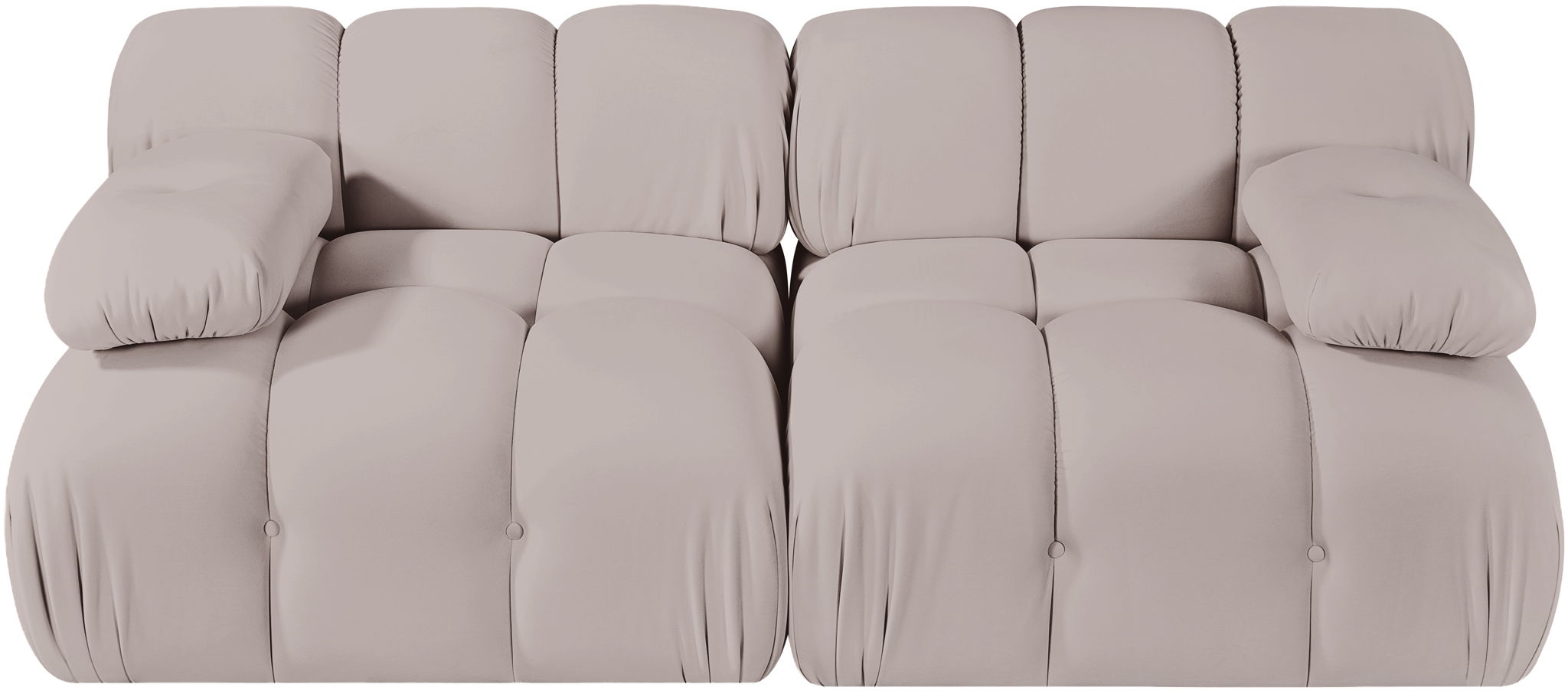 Orin - Velvet Performance Fabric Upholstered 2 Piece Modular Sofa