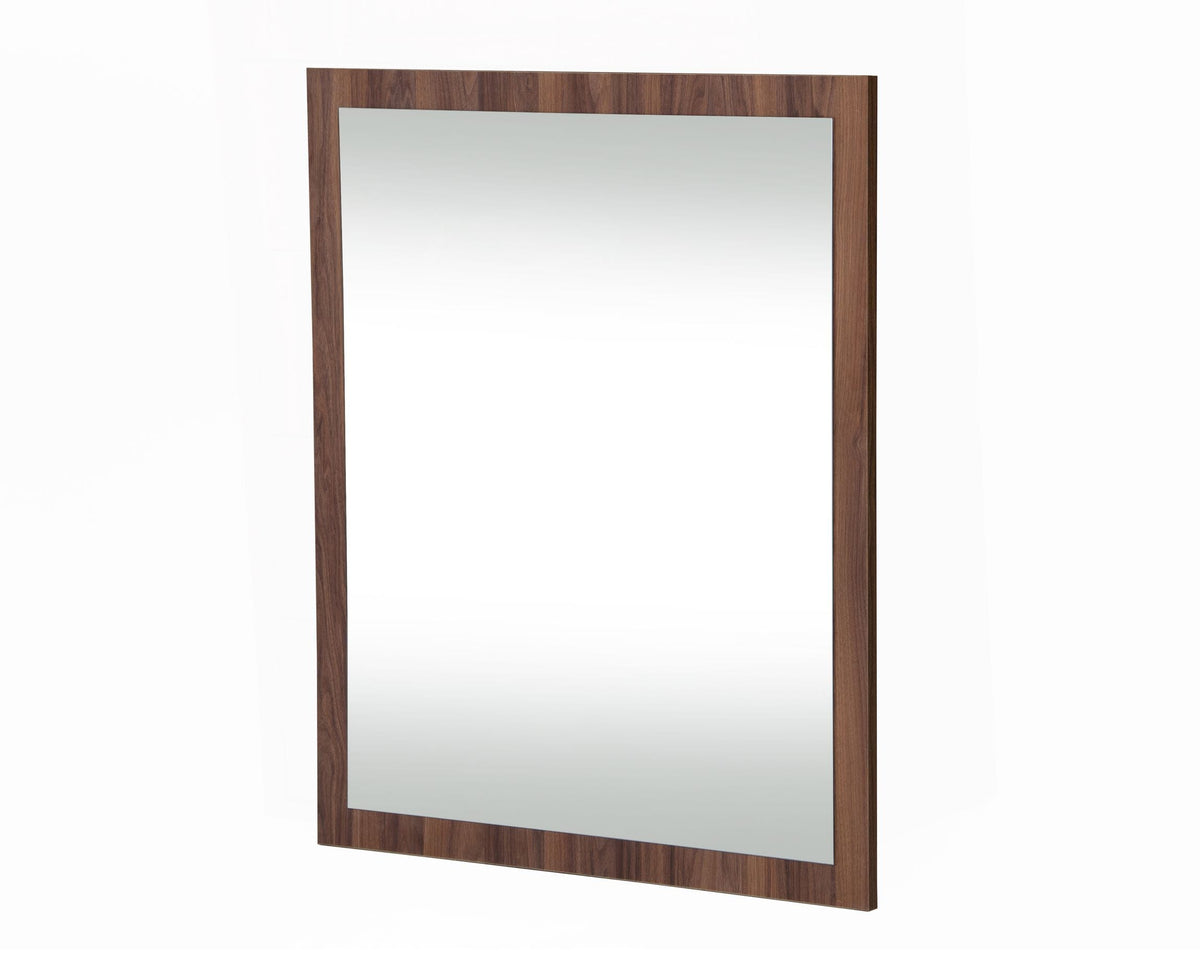 Asus - Italian Modern Walnut Mirror