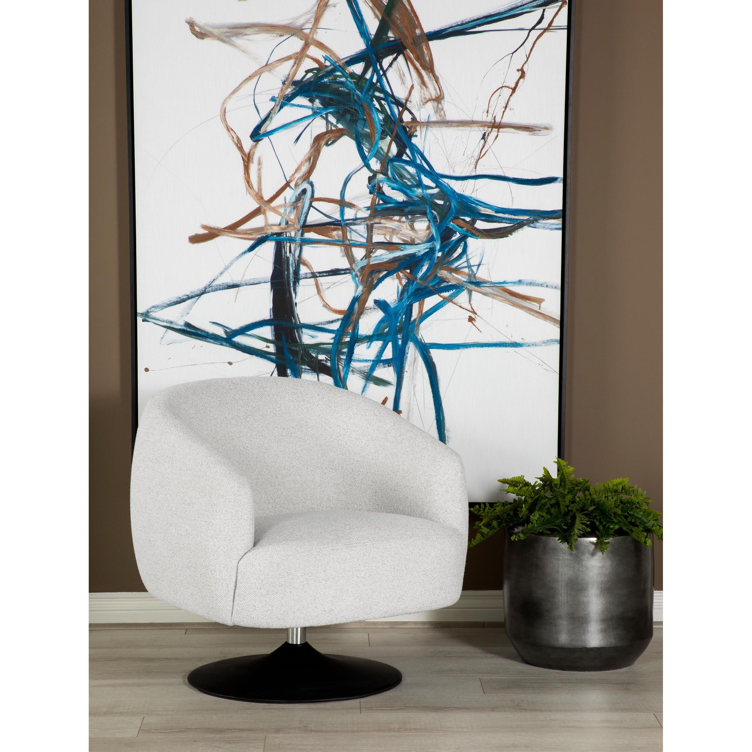 Diamond Modern Furniture COA Dave Swivel Fabric Accent Chair 905739 IMAGE 9