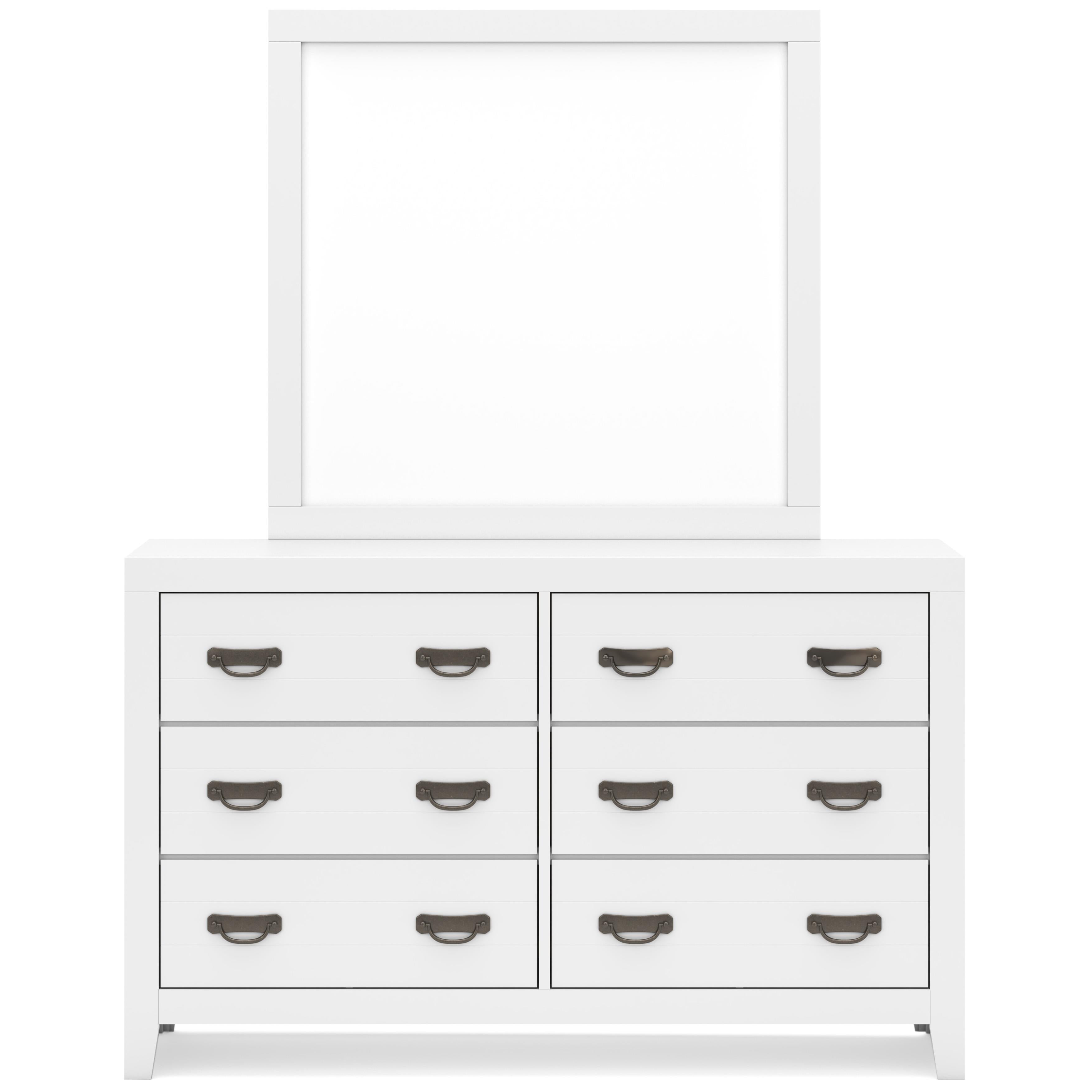 Signature Design by Ashley Binterglen 6-Drawer Dresser with Mirror B427-31/B427-36 IMAGE 3