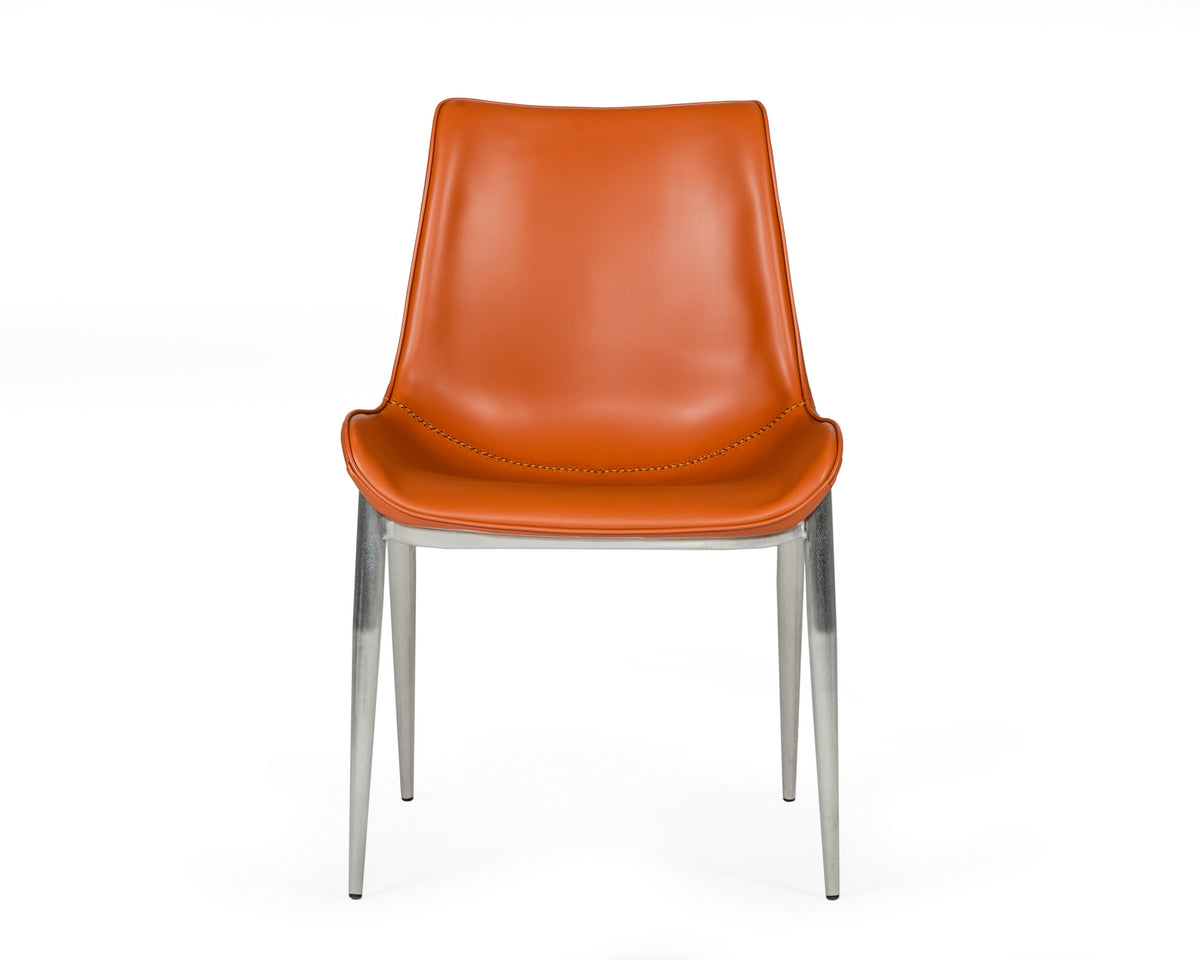 Holt - Modern Cognac Eco-Leather Dining Chair (Set of 2)