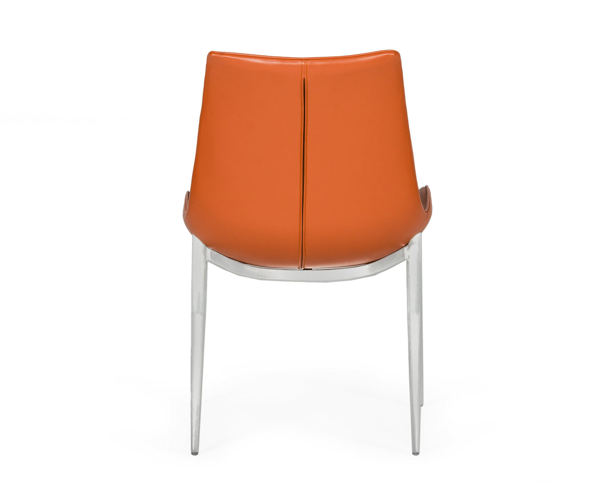 Holt - Modern Cognac Eco-Leather Dining Chair (Set of 2)