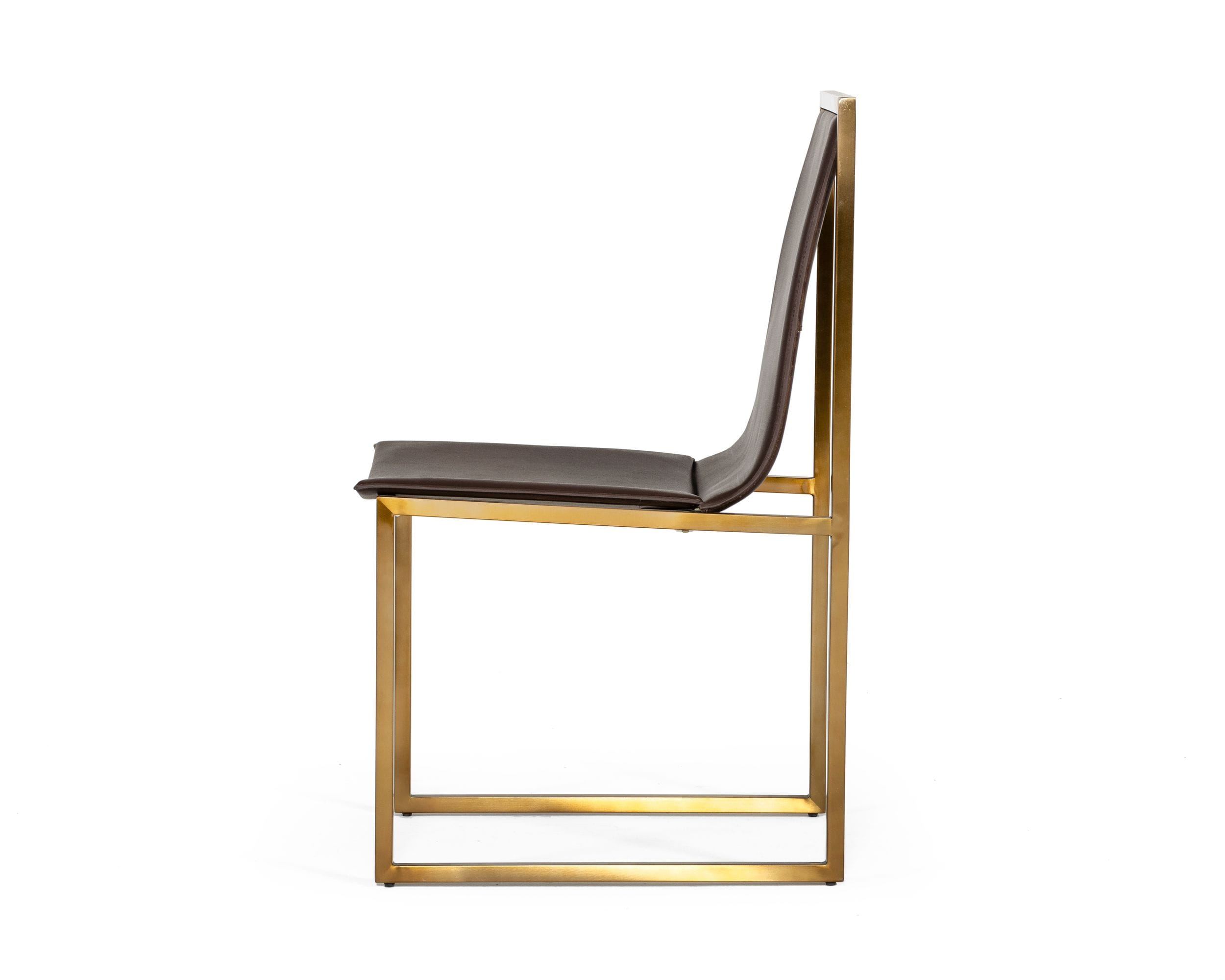 Modrest Dalton - Modern Brown Leatherette Dining Chair (Set of 2)