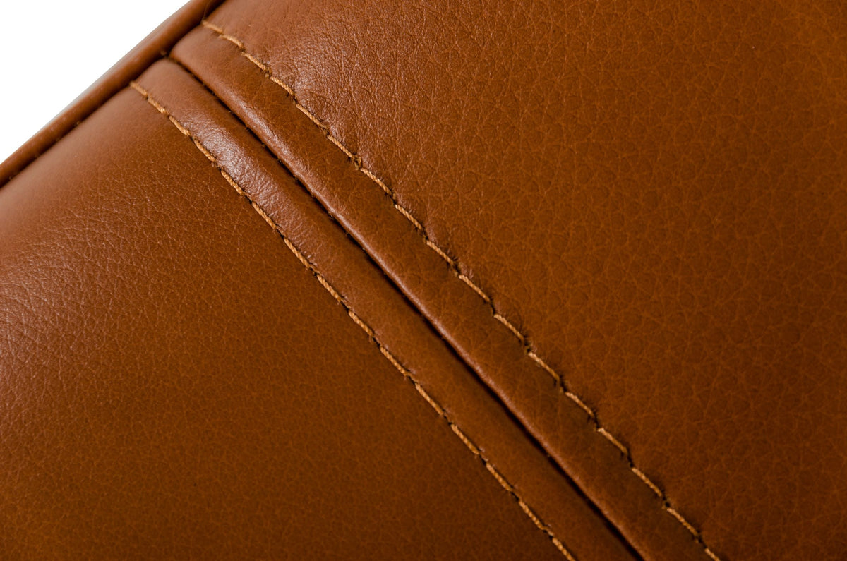 Sherry - Modern Cognac Leather Left Facing Sectional Sofa