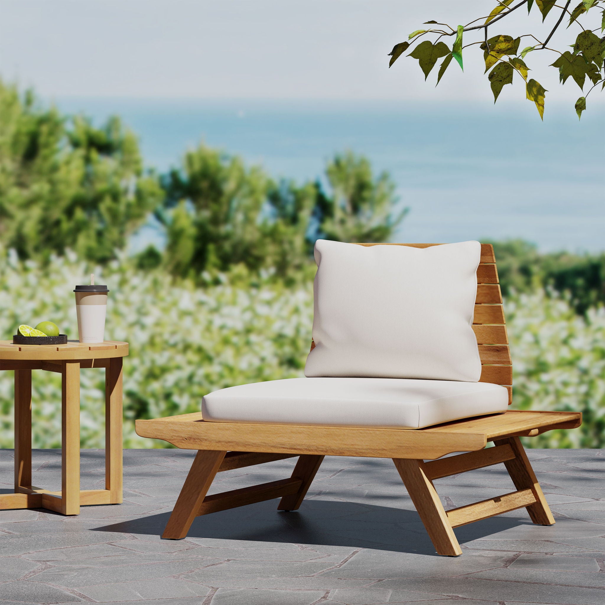 Sedona - Outdoor Club Chair With Slatted Design