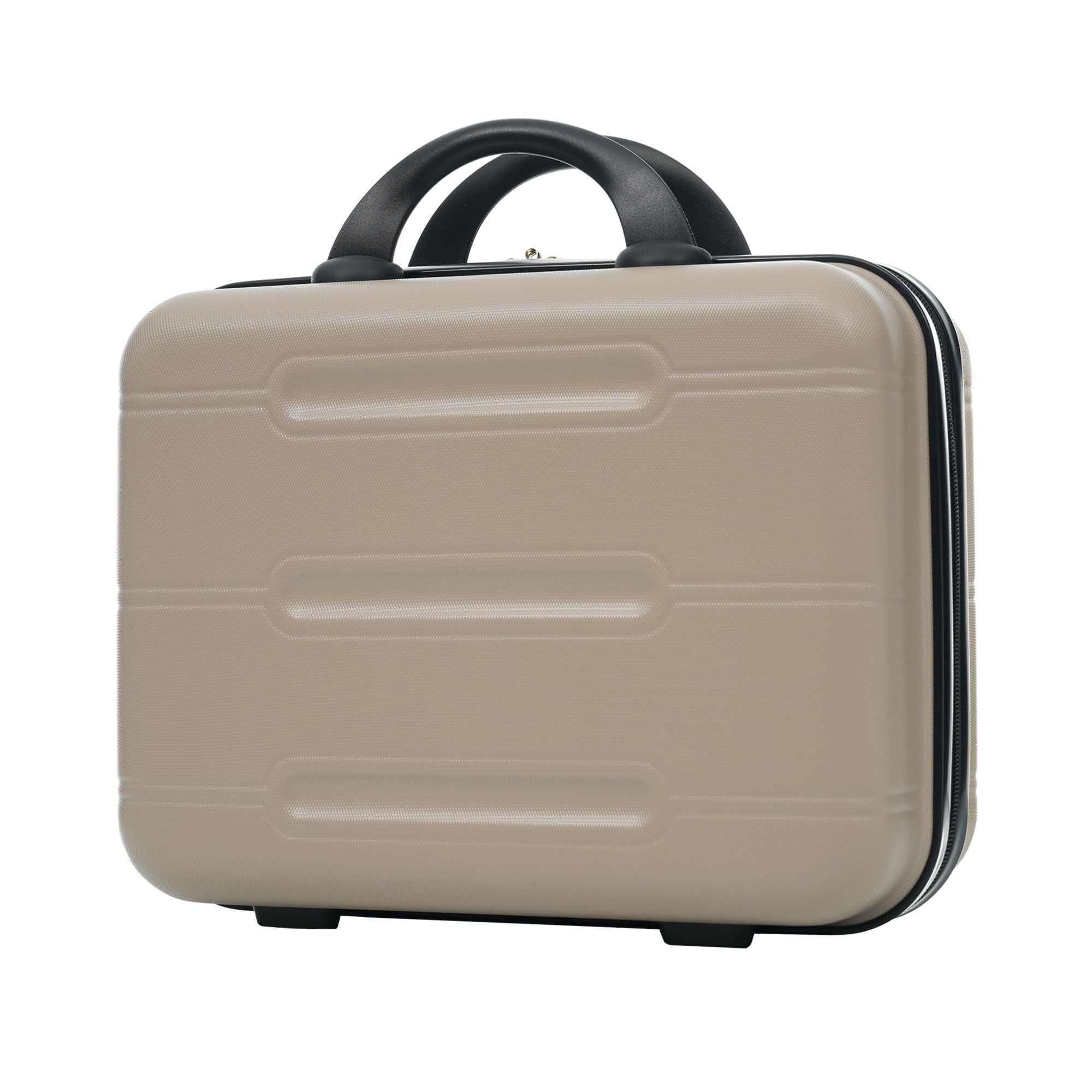 6 Piece Lightweight Hardshell Luggage Set With Double Spinner Wheels, Password Lock
