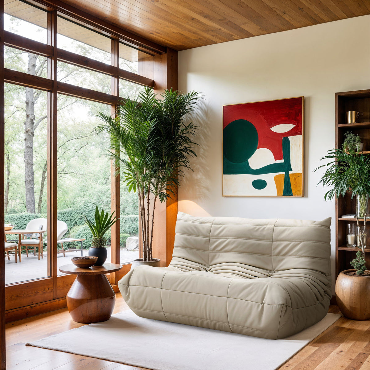 Relax - Vegan Leather 54.75" Upholstered Loveseat