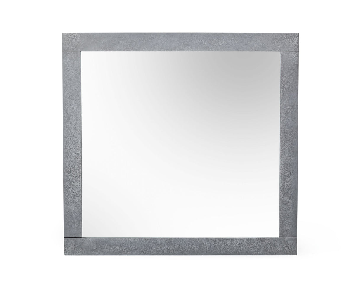 Buckley - Modern Grey Crackle Mirror