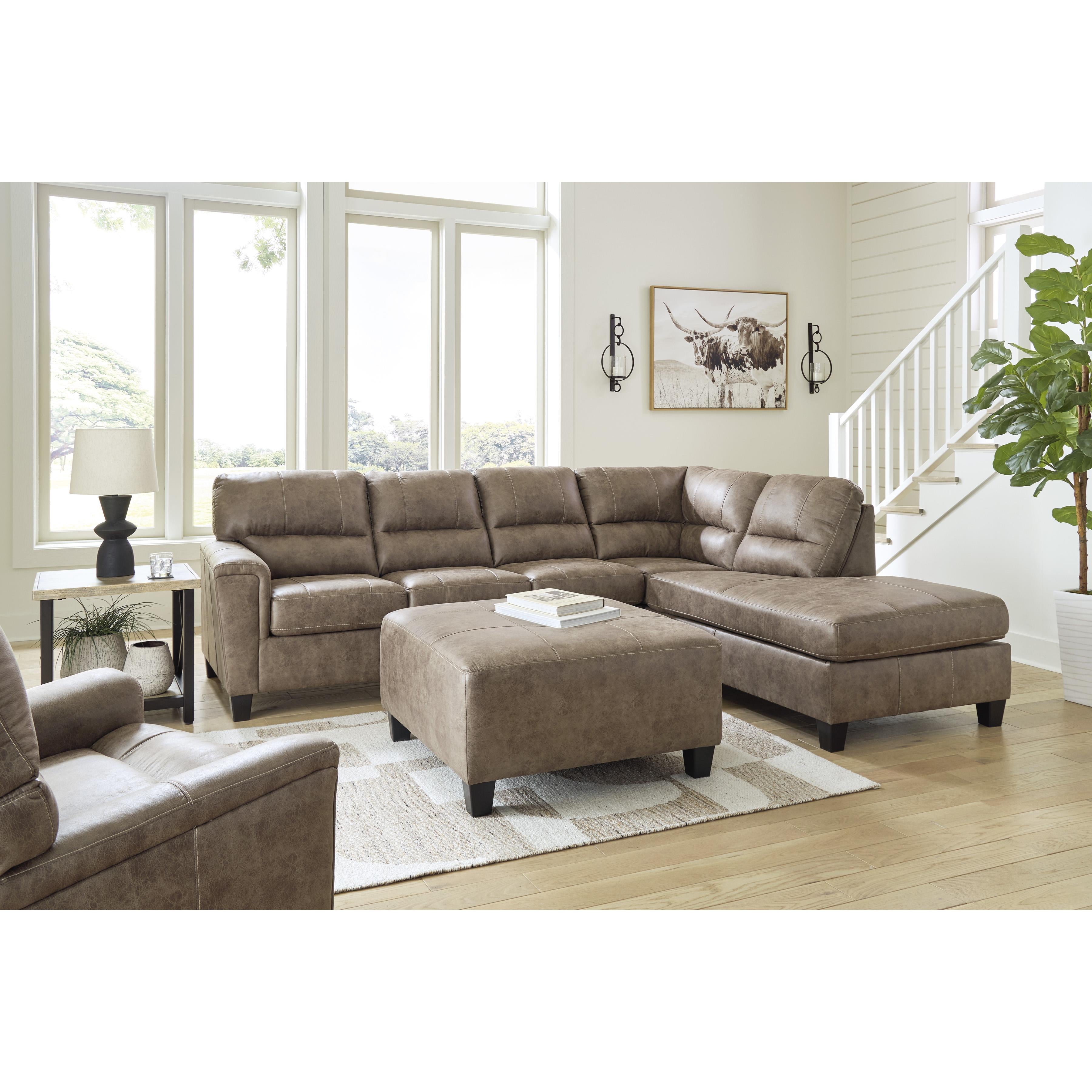 Signature Design by Ashley Navi Leather Look Ottoman 9400408 IMAGE 5