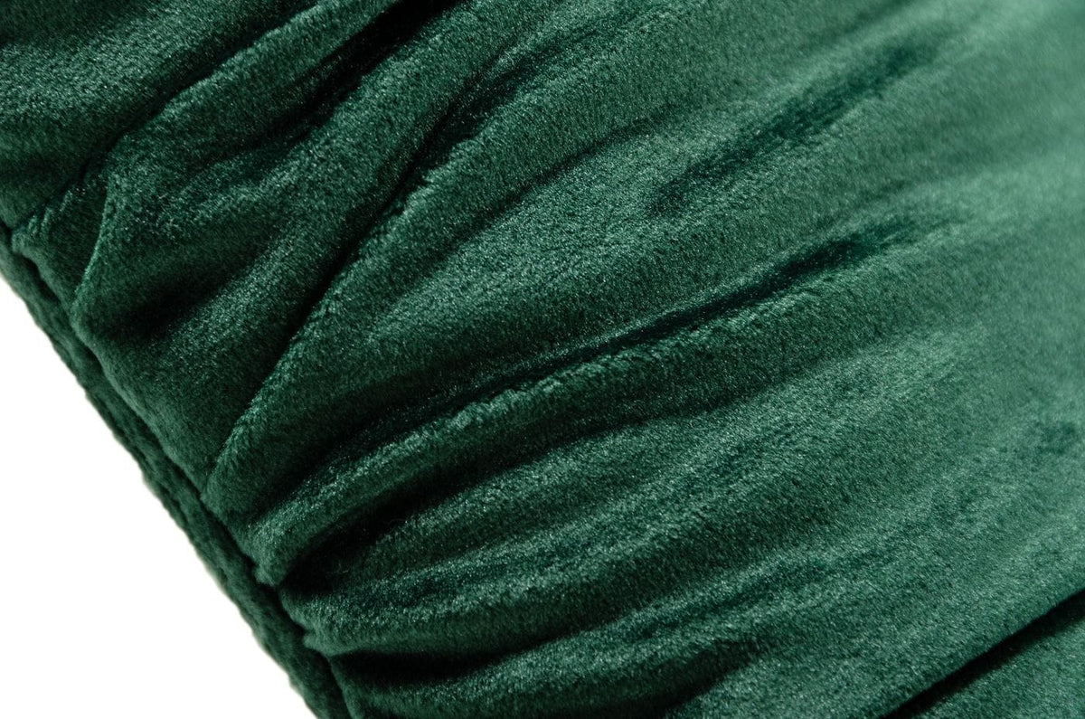 Katrina - Modern Green Fabric Bench