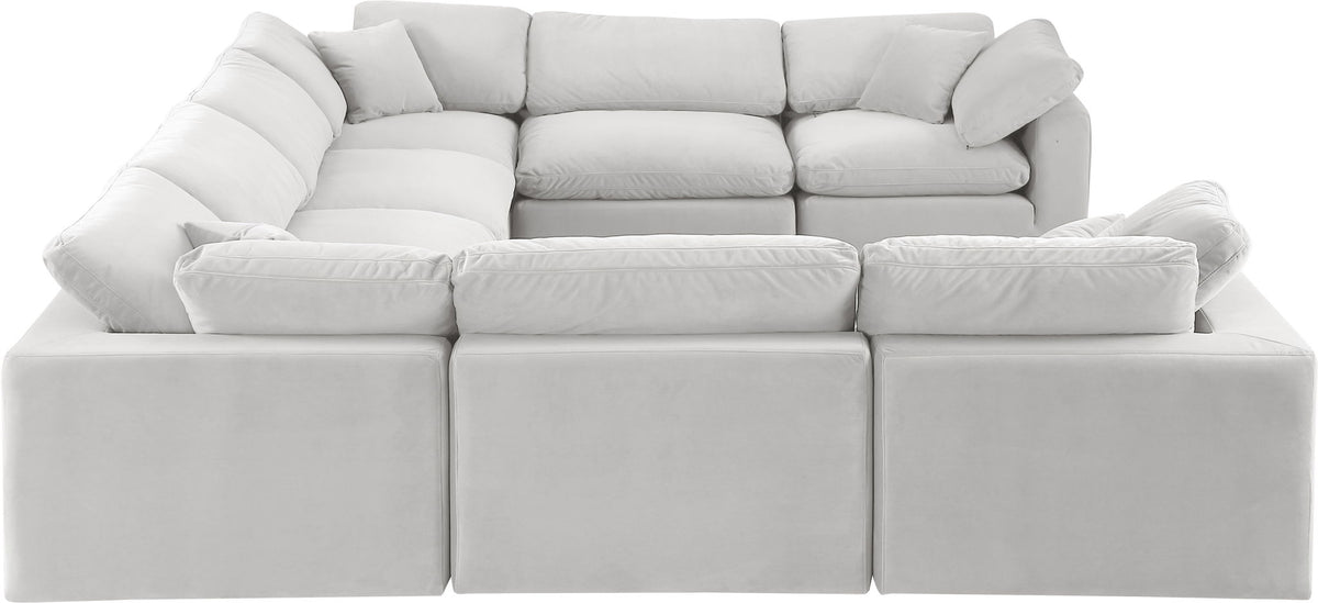 Comfy - 8 Piece Velvet Modular Sectional