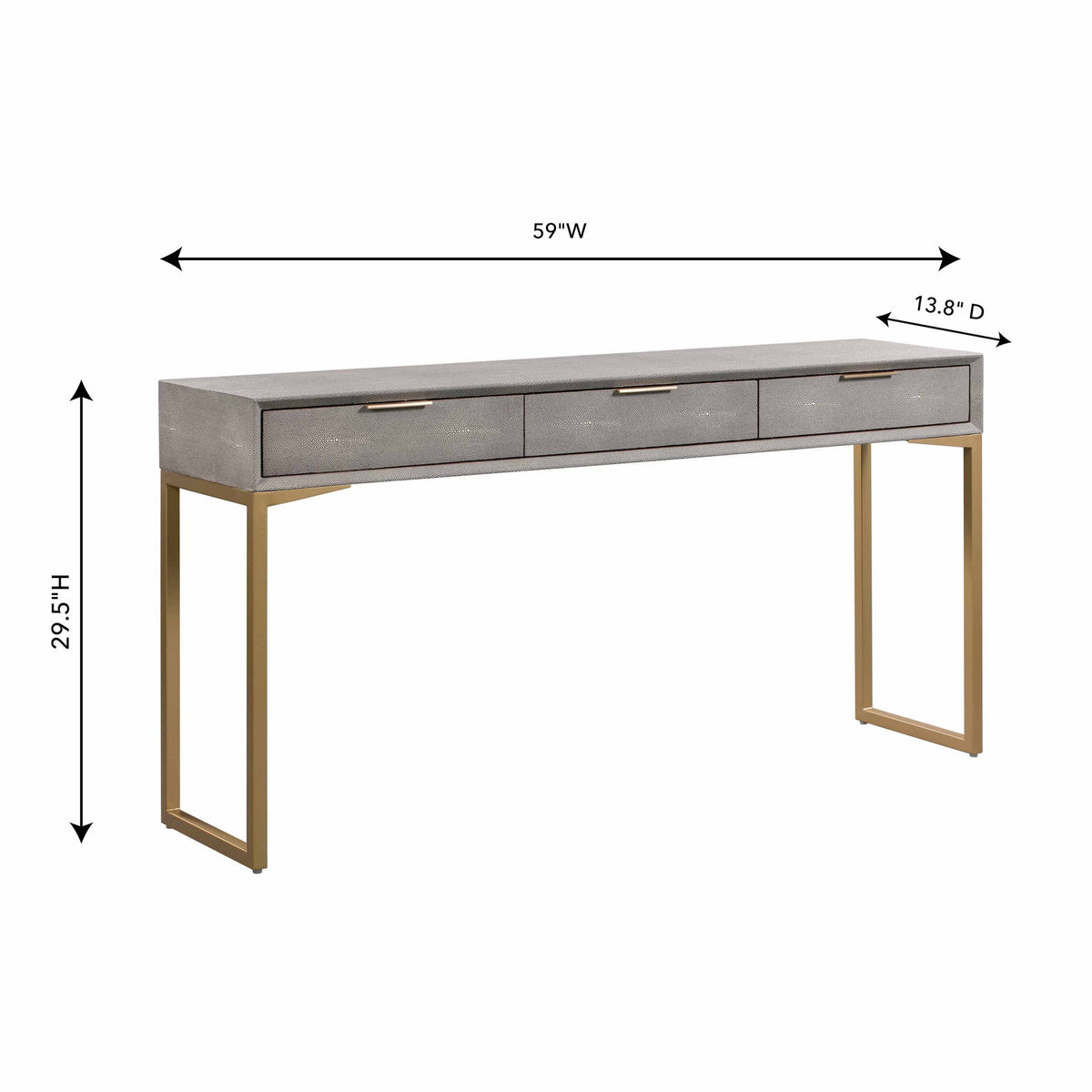 Pesce - 3 Drawer Console Table