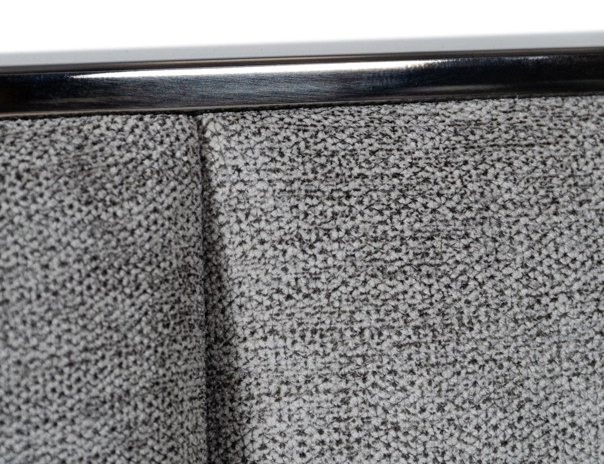 Buckley - Modern Grey & Black Stainless Steel Bed