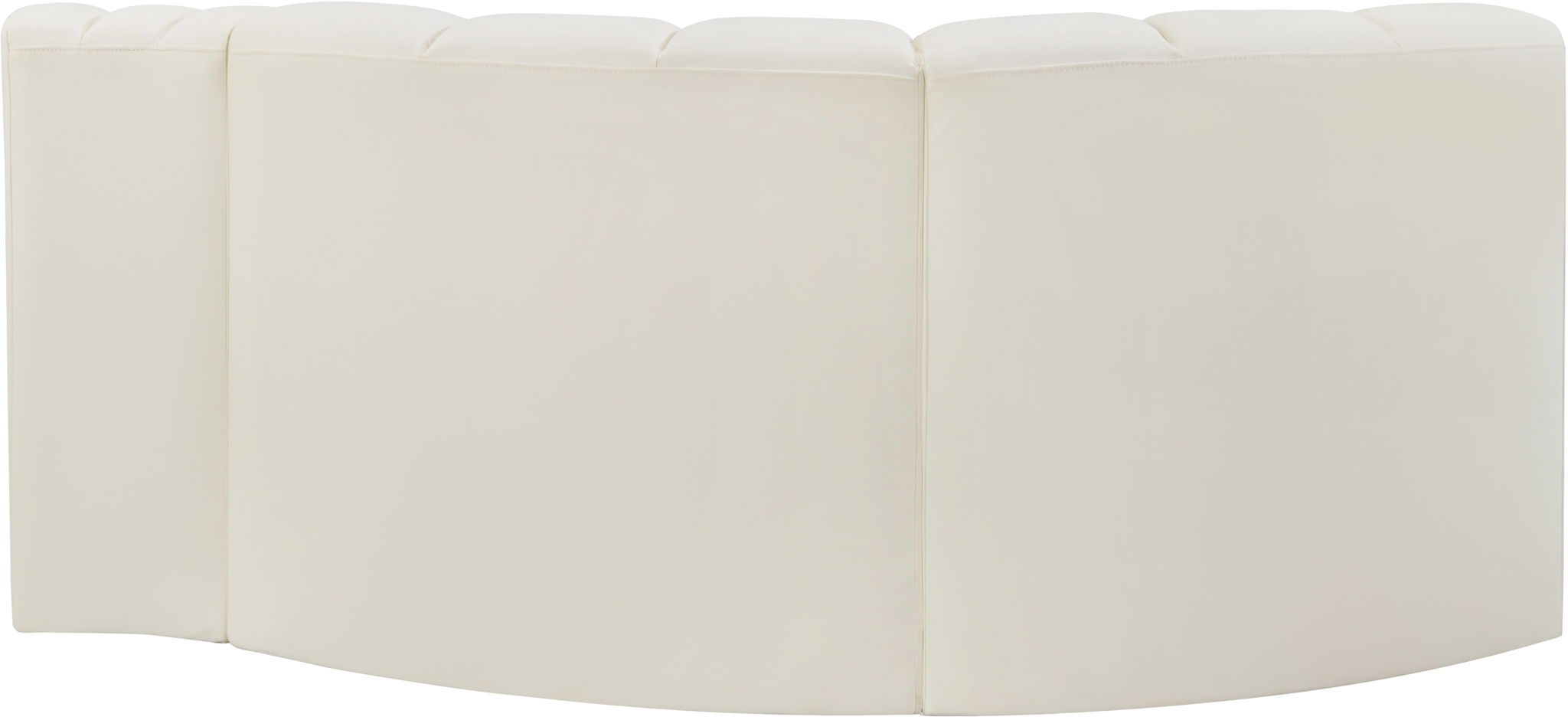 Arc - Faux Leather 3 Piece Modular L-Shaped Sofa