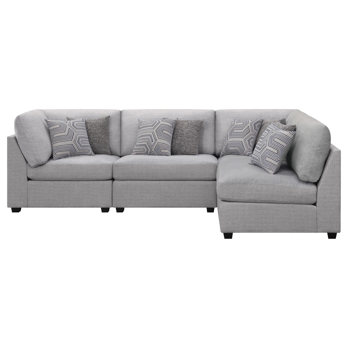Cambria Fabric 4 pc Sectional 551511/551511/551512/551512