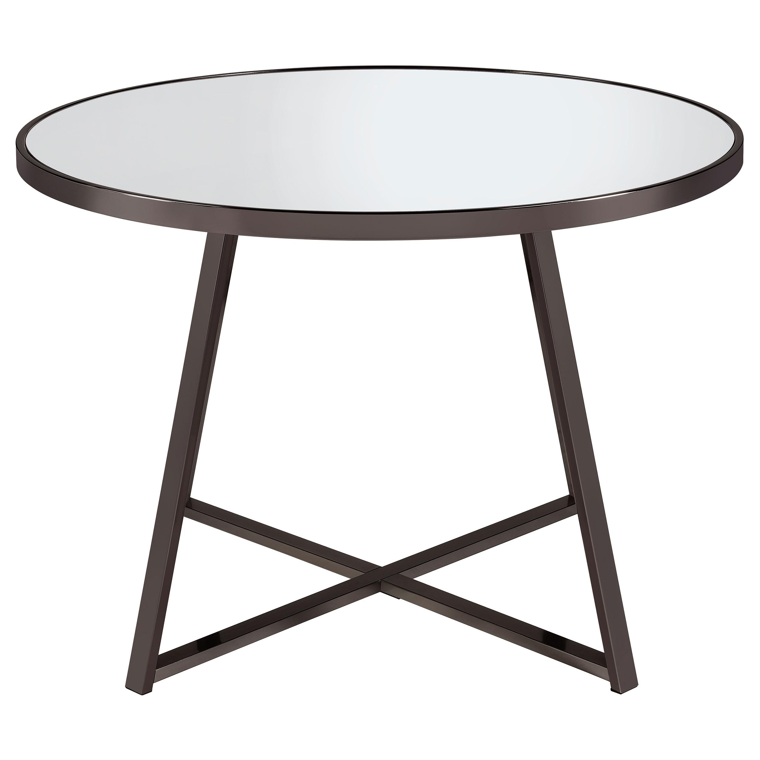 Coaster Furniture Round Jillian Dining Table with Mirror Top 120630 IMAGE 2